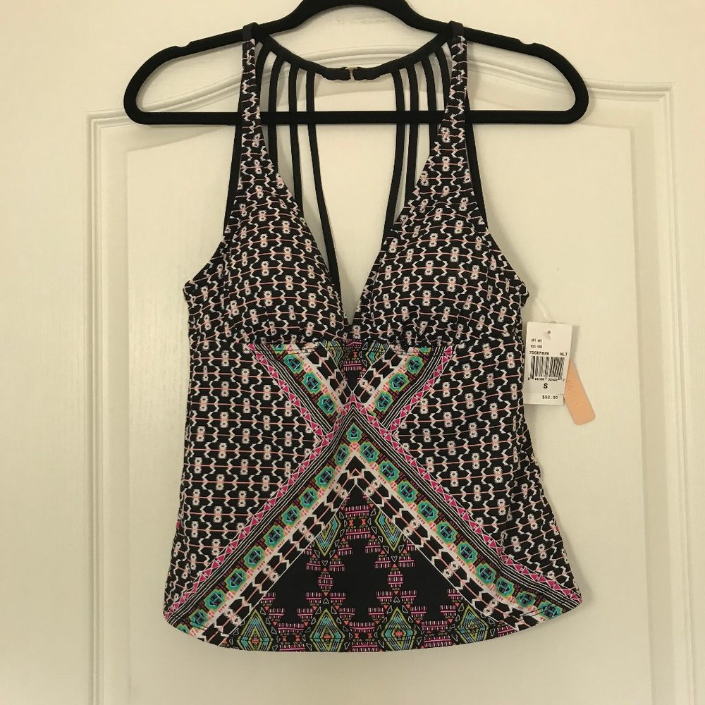 Gibson Latimer multicolor floral tankini top sz S‎